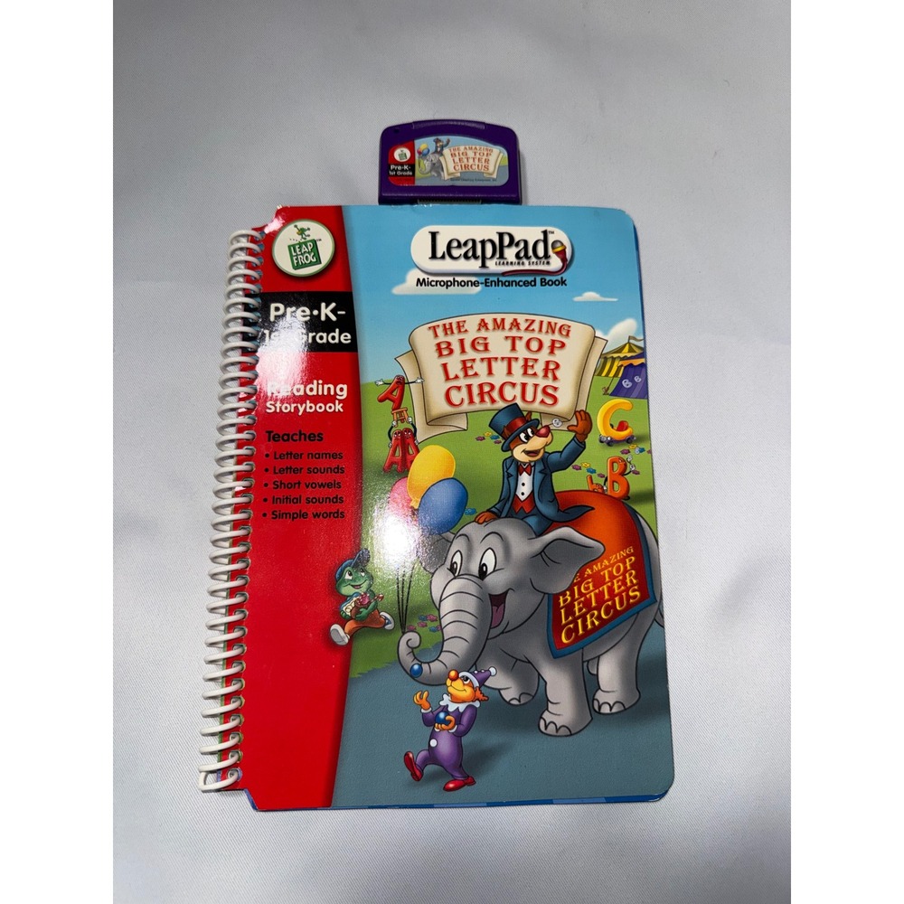 LeapFrog LeapPad The Amazing Big Top Letter Circus Book and Cartridge Pre-K-1st